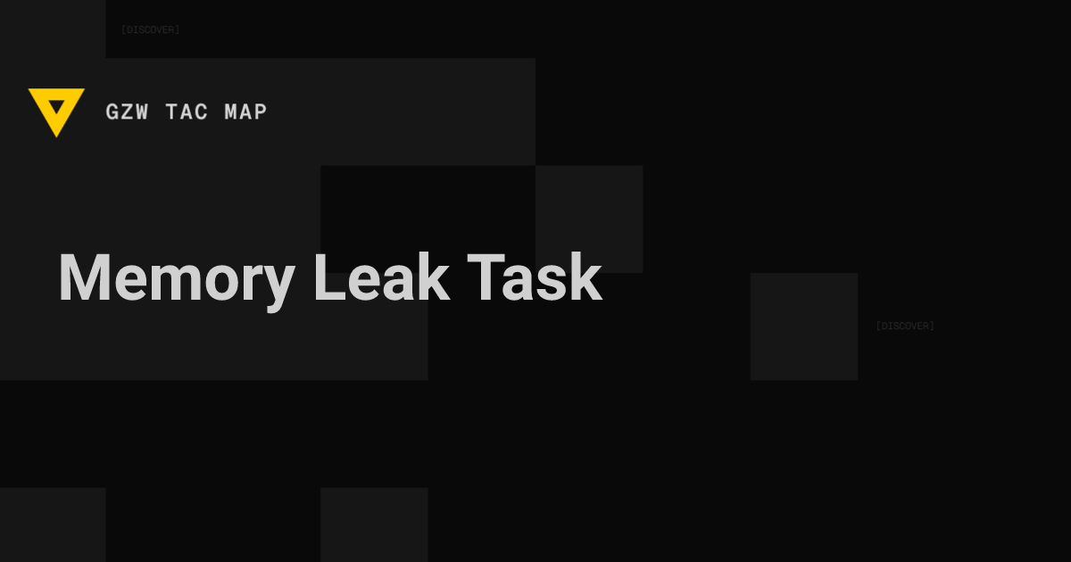 Memory Leak (LabRat) — Gray Zone Warfare | GZW Tac Map