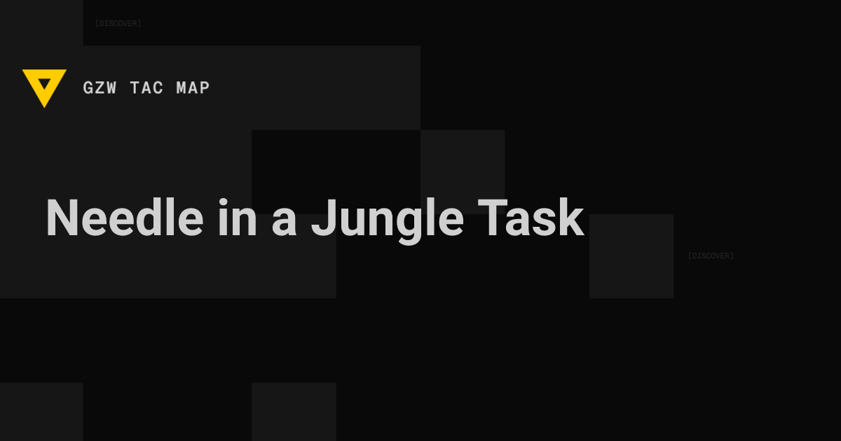 Needle in a Jungle (Gunny) — Gray Zone Warfare | GZW Tac Map