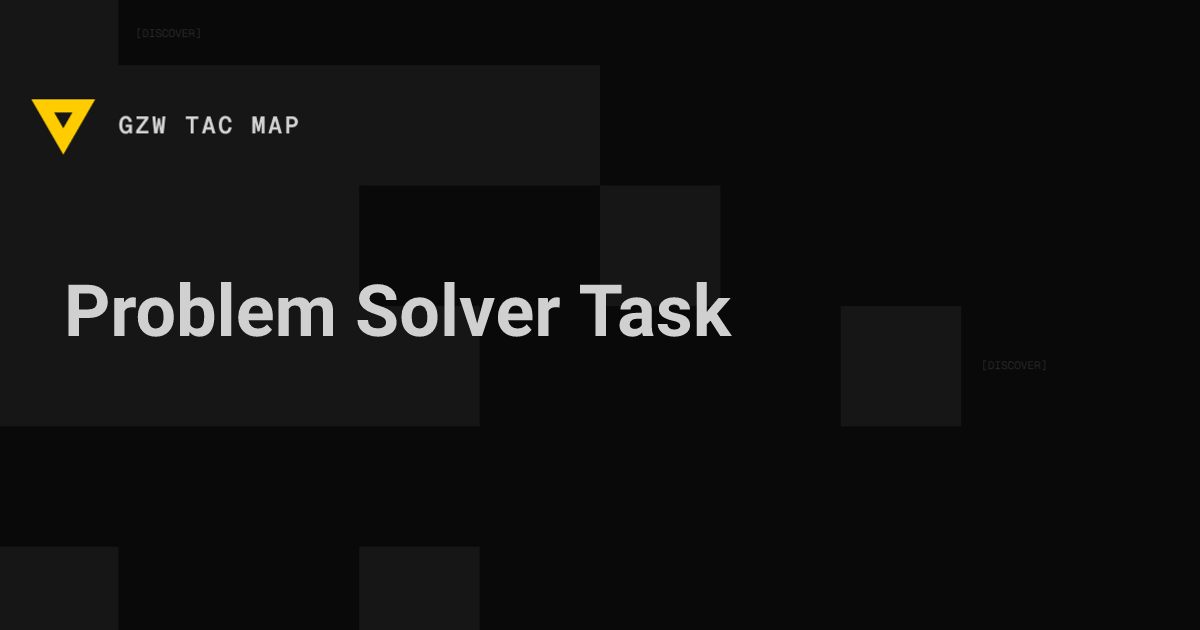 Problem Solver (Handshake) — Gray Zone Warfare | GZW Tac Map