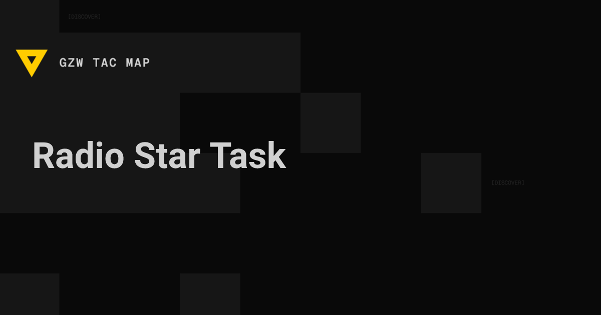 Radio Star (Handshake) — Gray Zone Warfare | GZW Tac Map