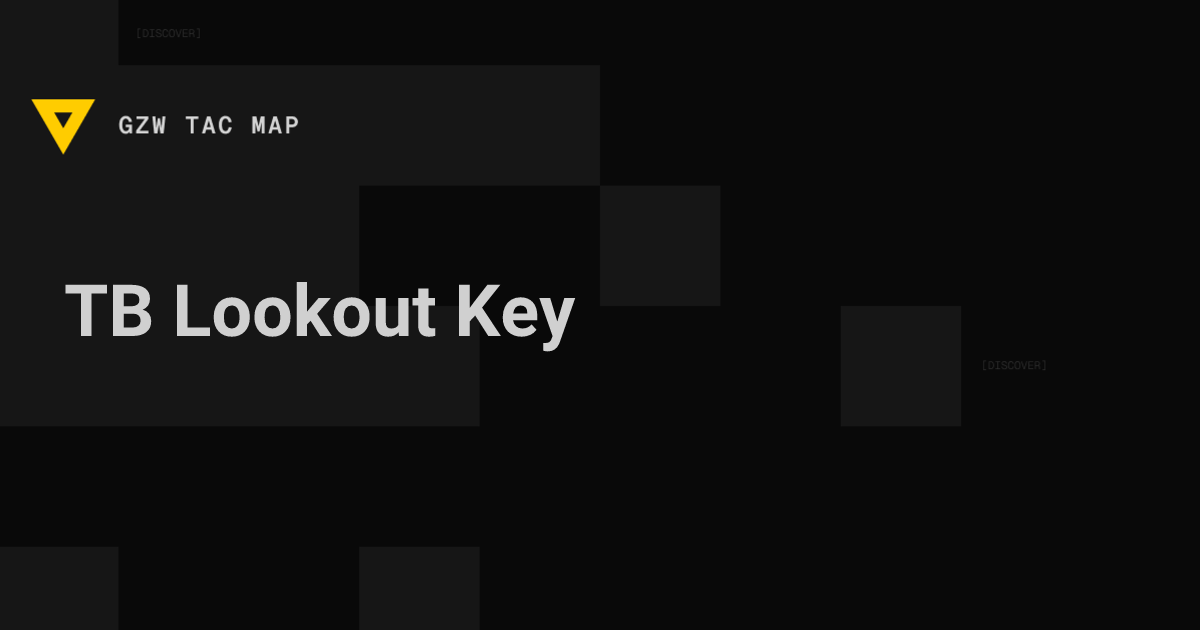 Improvised Bandit Lookout Key (TB Lookout) — Gray Zone Warfare | GZW ...