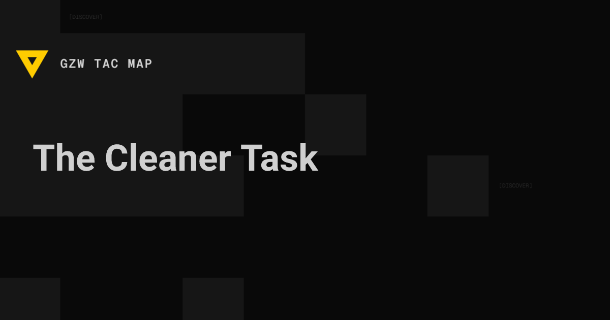 The Cleaner (Handshake) — Gray Zone Warfare | GZW Tac Map